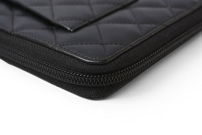 Chanel Wallet Multi Cambon Zipper Style Black — view 9