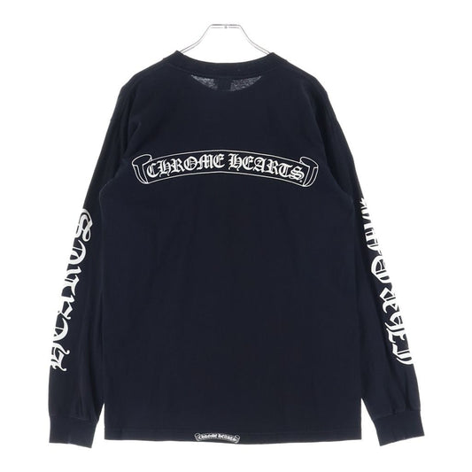 Chrome Hearts Vintage CH Scroll Logo Tee Arm Print Long Sleeve Top T-Shirt