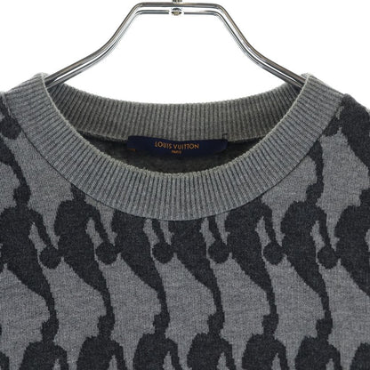 Louis Vuitton Nba Player Jacquard Sweatshirt Shirt Znh Gray — view 3