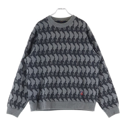 Louis Vuitton Nba Player Jacquard Sweatshirt Shirt Znh Gray