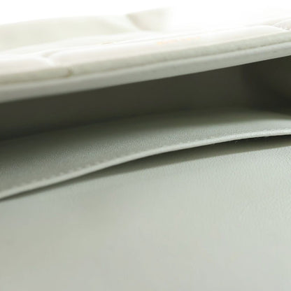 Celine Monochrome Che dbag White Leather Gold Handbag — view 5
