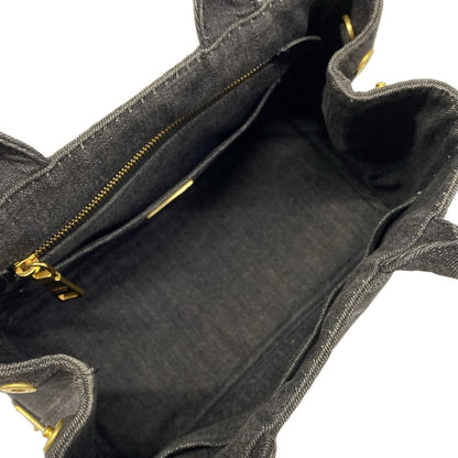 Prada Tote Canapa Dark Gray — view 7