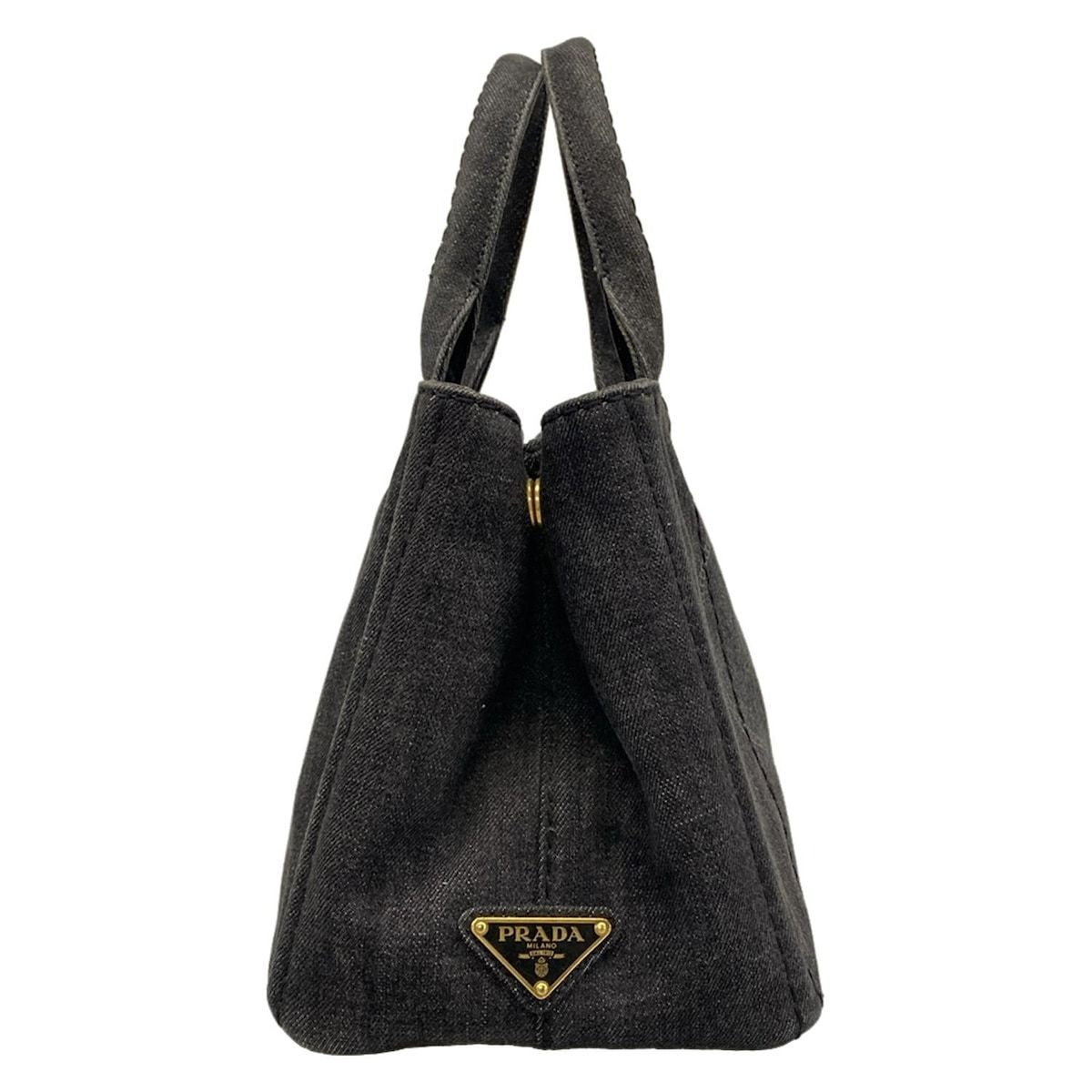 Prada Tote Canapa Dark Gray — view 2