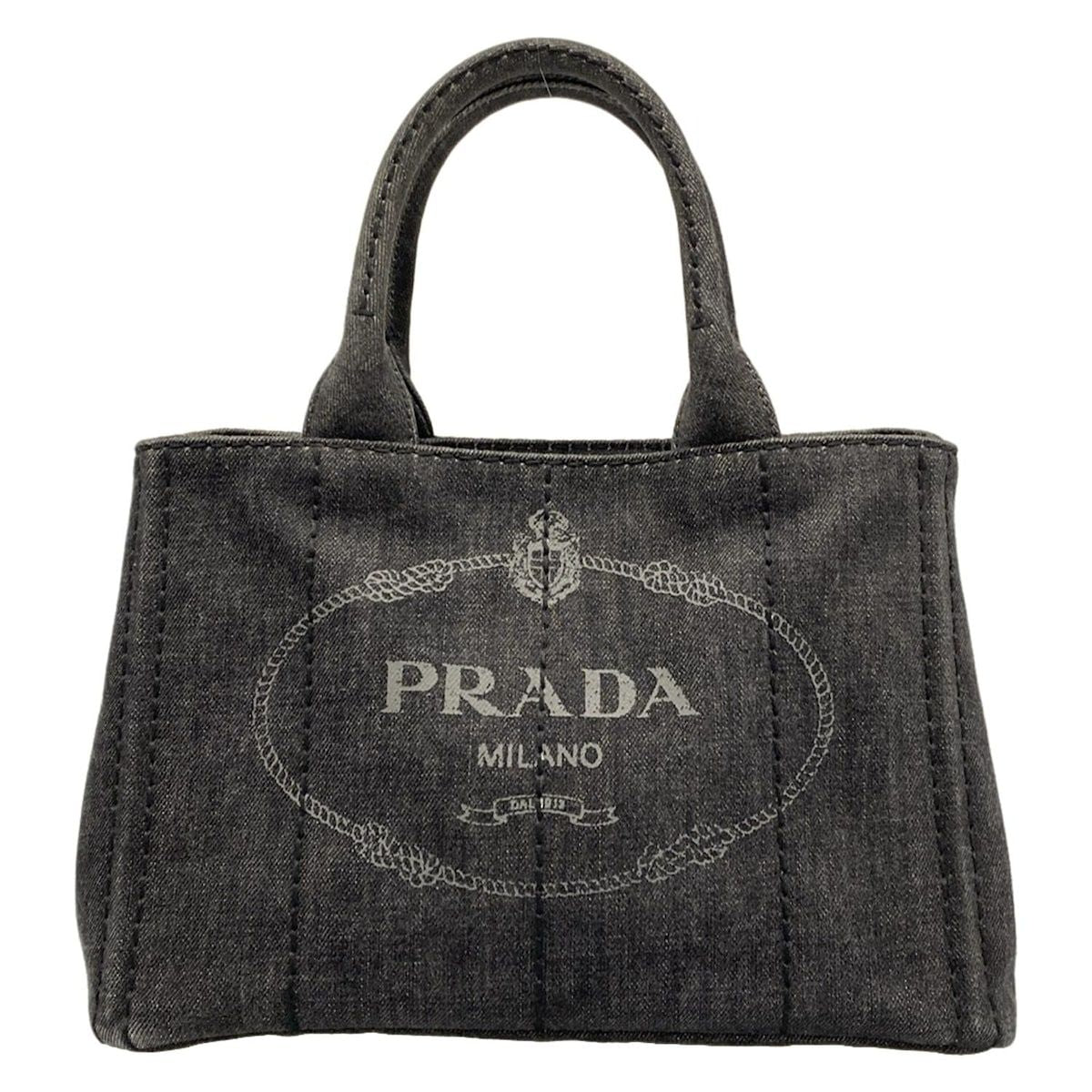 Prada Tote Canapa Dark Gray