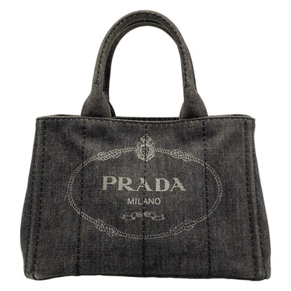 Prada Tote Canapa Dark Gray