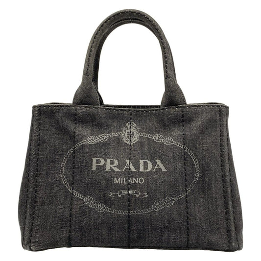 Prada Tote Canapa Dark Gray
