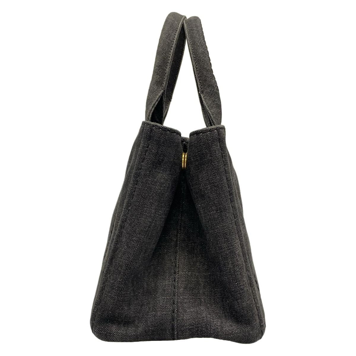 Prada Tote Canapa Dark Gray — view 4