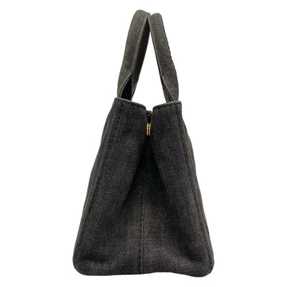 Prada Tote Canapa Dark Gray — view 4
