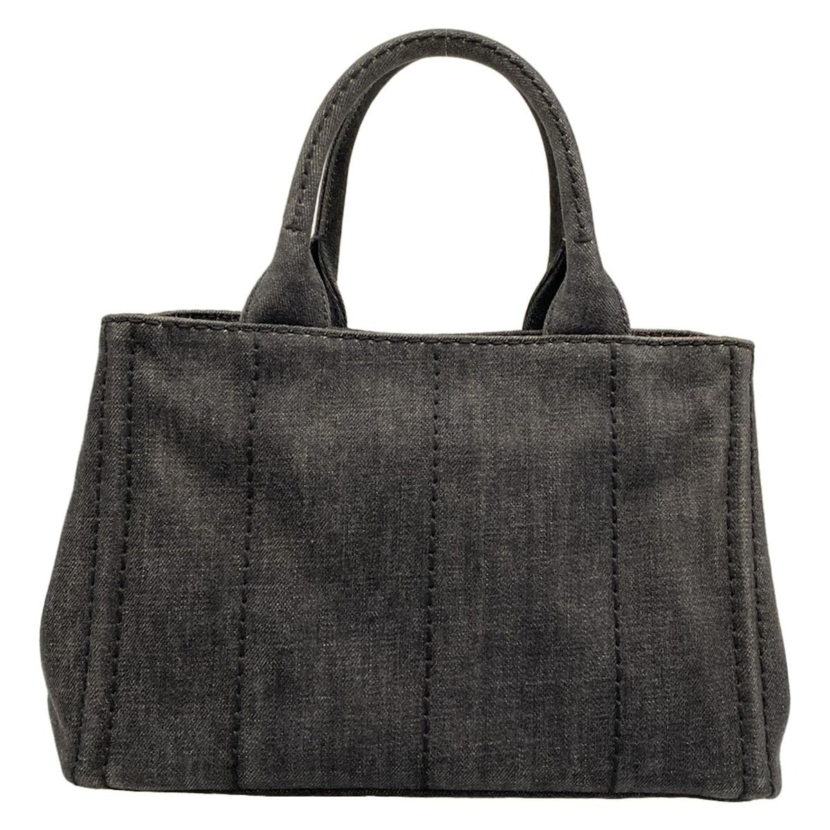 Prada Tote Canapa Dark Gray — view 3