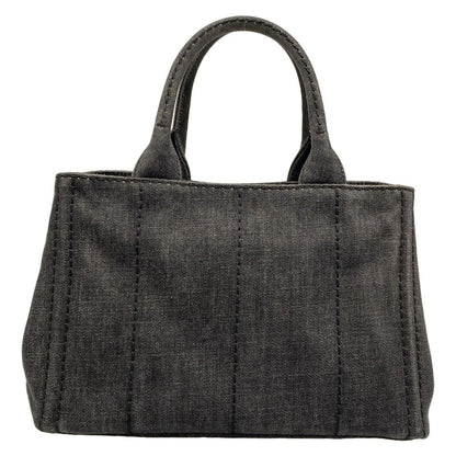 Prada Tote Canapa Dark Gray — view 3