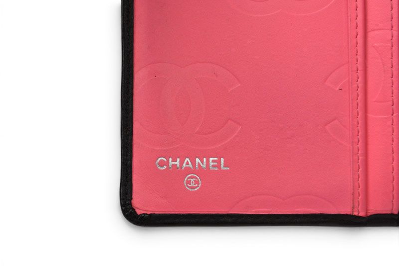 Chanel Wallet Bifold Folding Cambon with Zipper Black — view 8