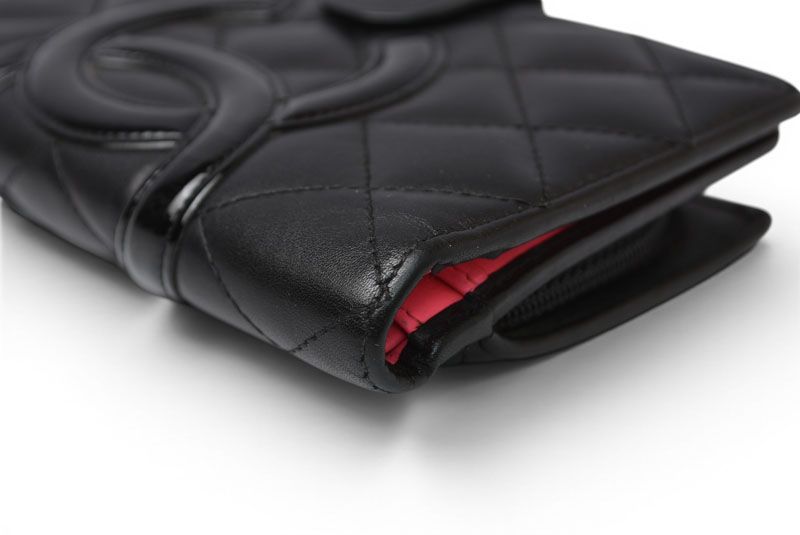 Chanel Wallet Bifold Folding Cambon with Zipper Black — view 2