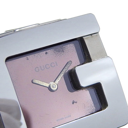 Gucci Square Stainless Steel Quartz Analog Display Brown Dial Watch — view 7