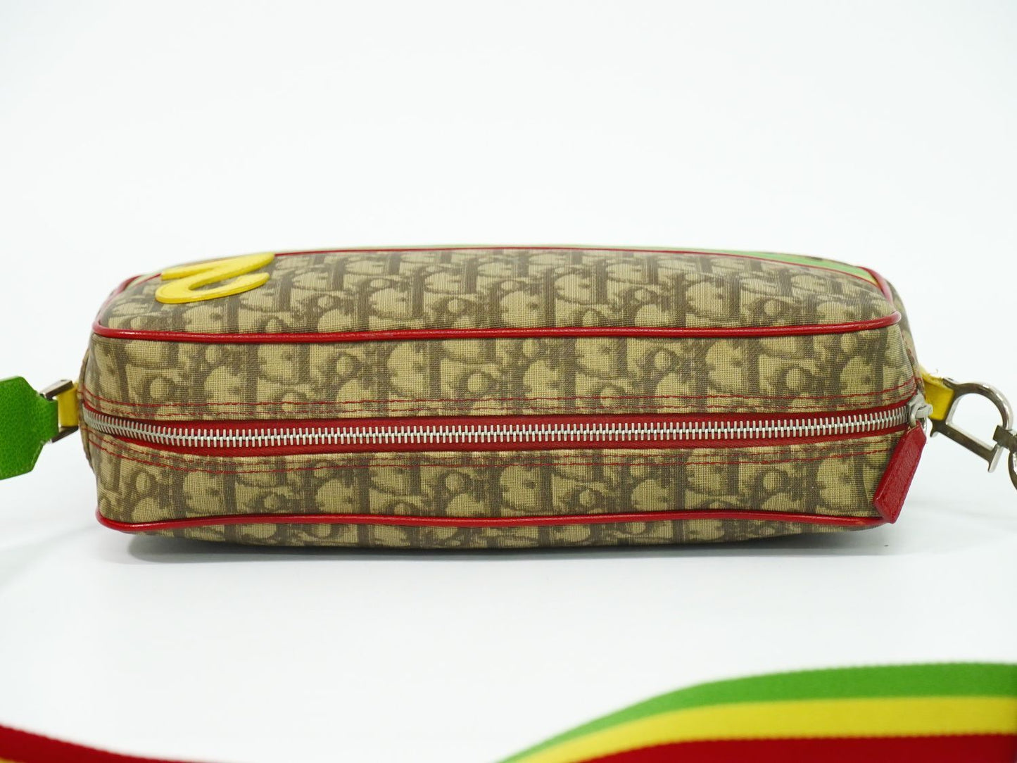 Dior Trotter Rasta Shoulder Bag Pochette Brown Multicolor — view 5