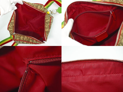 Dior Trotter Rasta Shoulder Bag Pochette Brown Multicolor — view 8