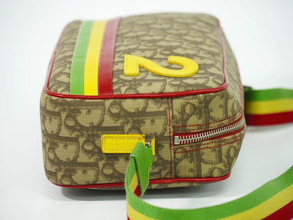Dior Trotter Rasta Shoulder Bag Pochette Brown Multicolor — view 4