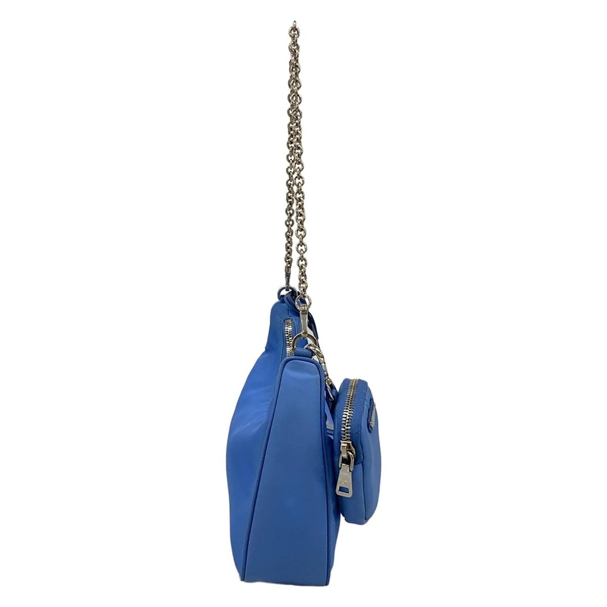 Prada Shoulder Bag Blue Chain Edition with Removable Strap — view 2