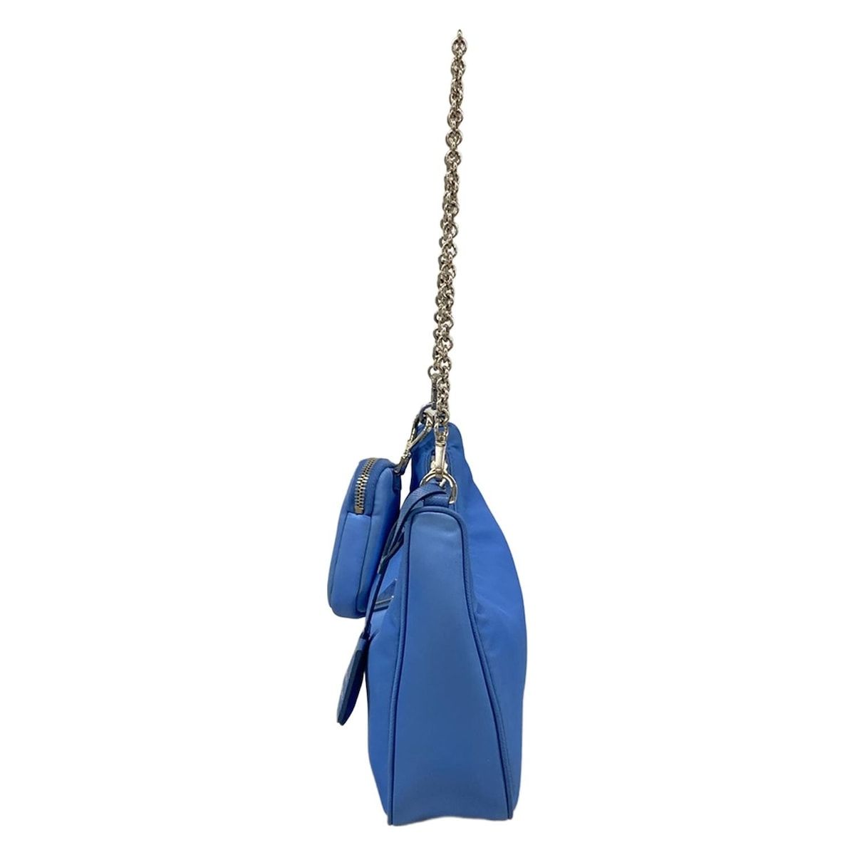 Prada Shoulder Bag Blue Chain Edition with Removable Strap — view 4