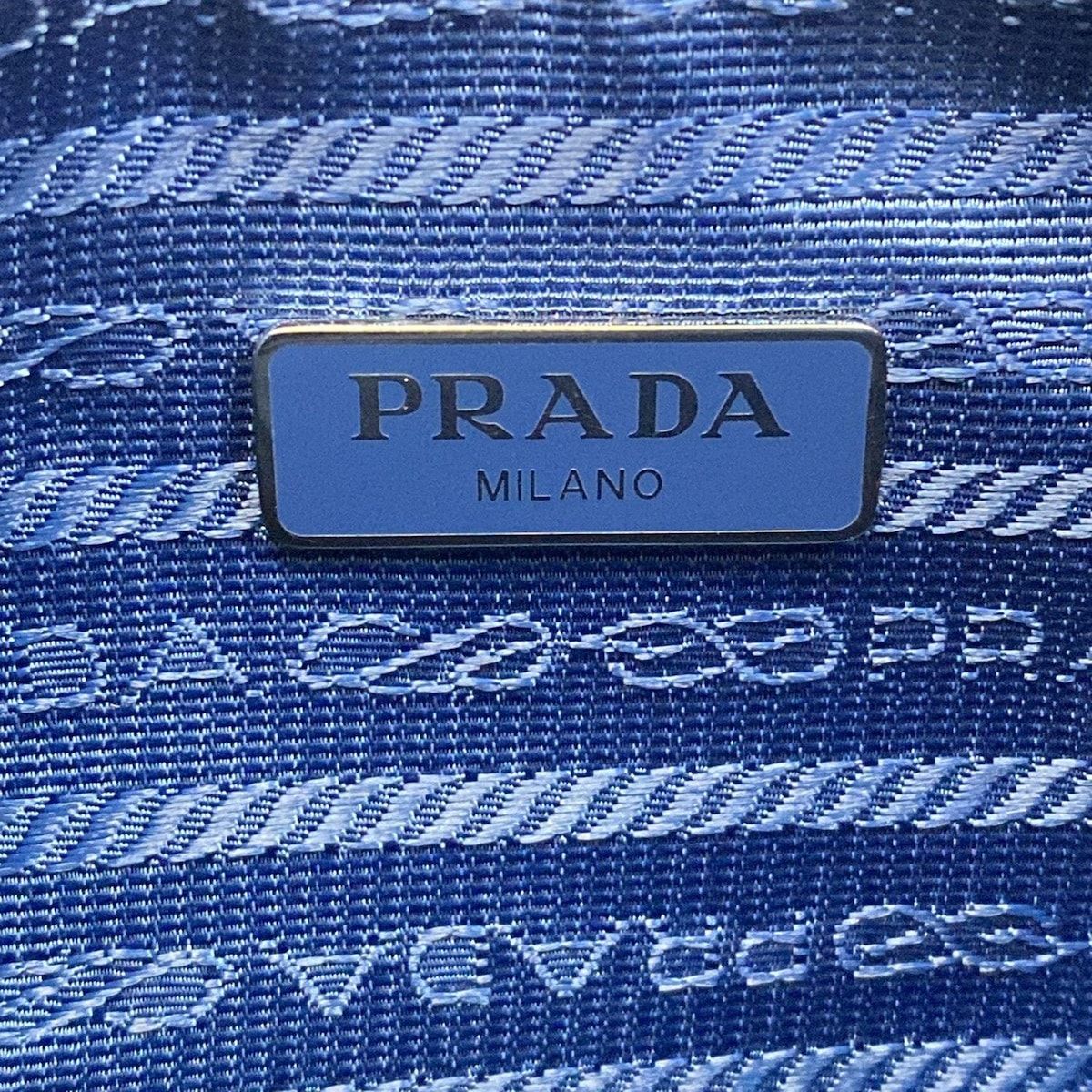 Prada Shoulder Bag Blue Chain Edition with Removable Strap — view 9