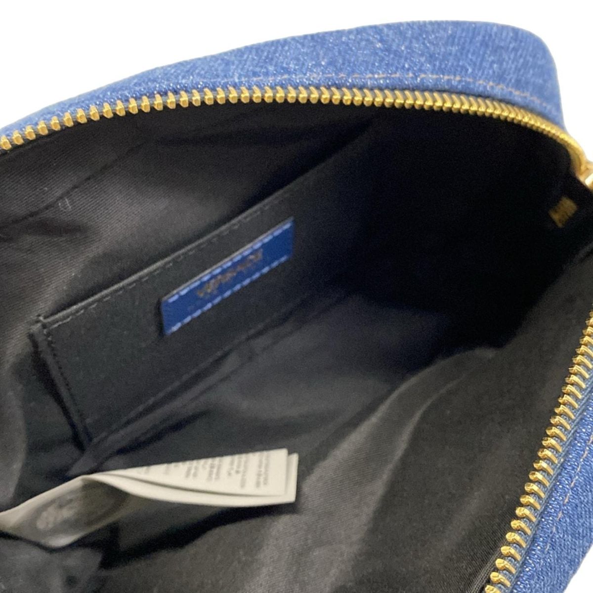Versace Shoulder Bag Medusa Blue Chain Quilted Leather — view 7