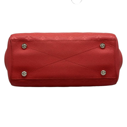 Louis Vuitton Handbag Monogram Empreinte Montaigne MM Cerise Leather — view 5