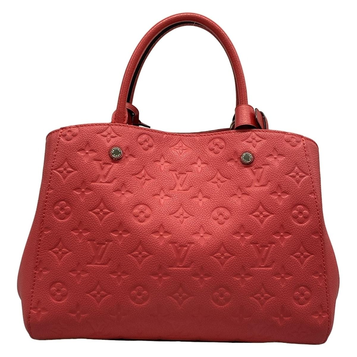 Louis Vuitton Handbag Monogram Empreinte Montaigne MM Cerise Leather — view 3