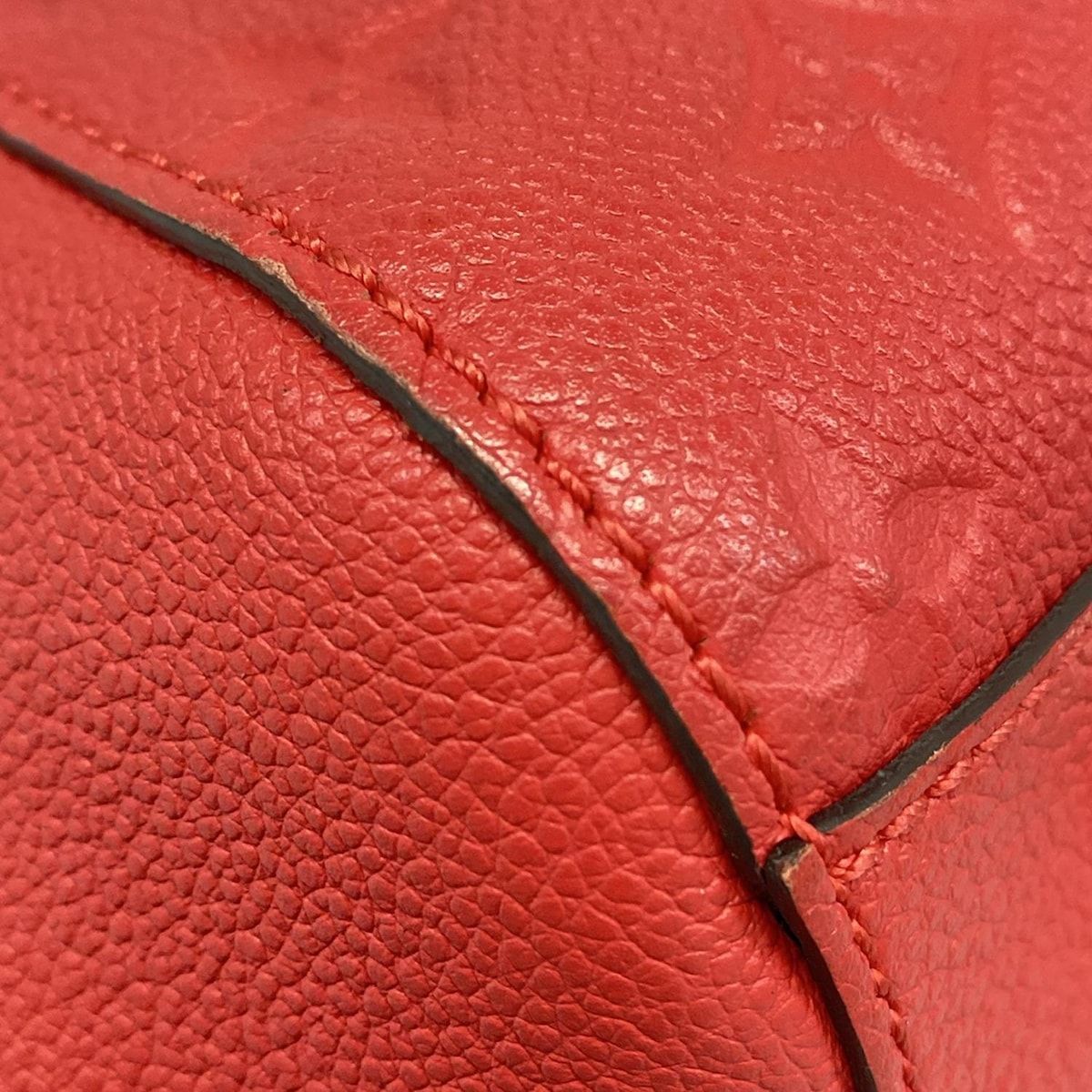 Louis Vuitton Handbag Monogram Empreinte Montaigne MM Cerise Leather — view 6