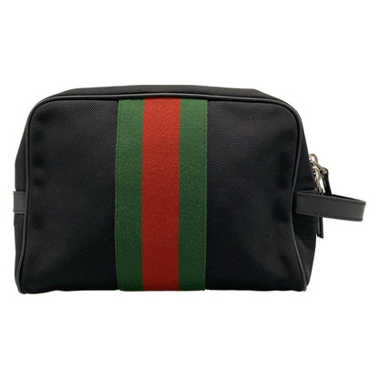 Gucci Second Bag Sherry Black Red Green Leather — view 3