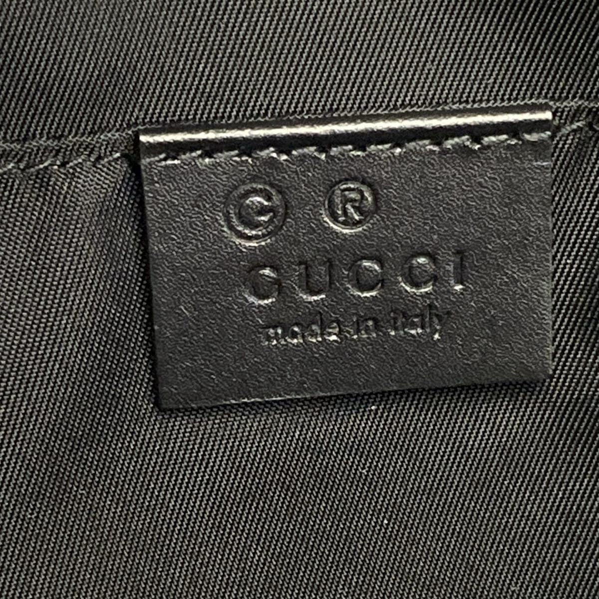 Gucci Second Bag Sherry Black Red Green Leather — view 8