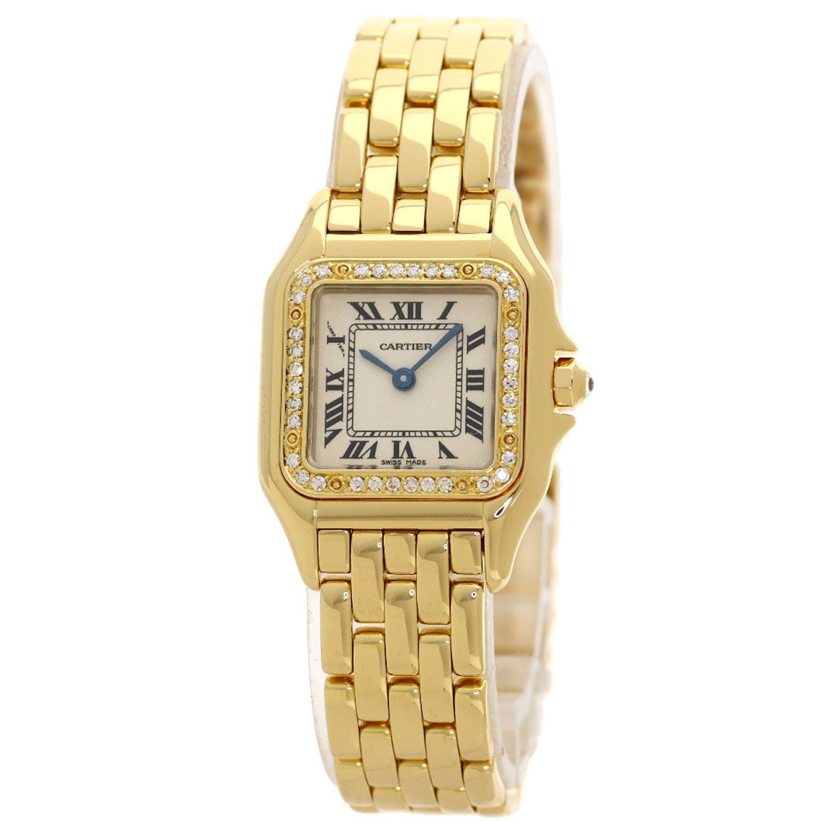 Cartier Panthere SM Aftermarket Diamond Watch 18k Yellow Gold