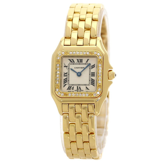 Cartier Panthere SM Aftermarket Diamond Watch 18k Yellow Gold