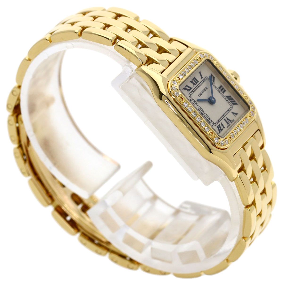 Cartier Panthere SM Aftermarket Diamond Watch 18k Yellow Gold — view 2