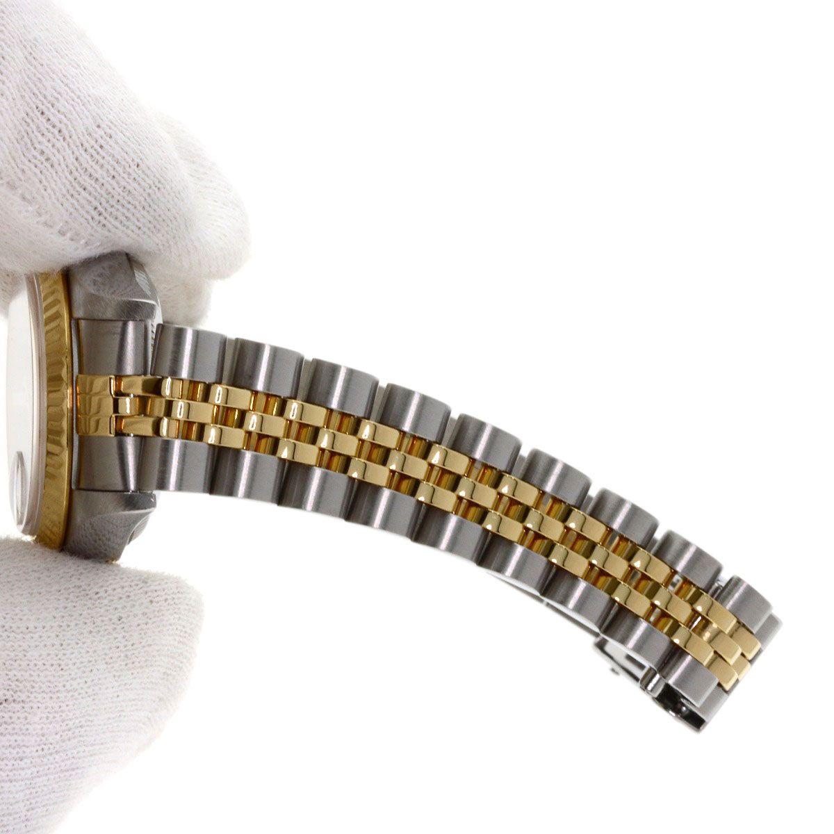 Rolex Datejust Diamond Watch SS Yellow Gold 18k — view 9