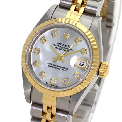Rolex Datejust Diamond Watch SS Yellow Gold 18k — view 3