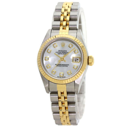 Rolex Datejust Diamond Watch SS Yellow Gold 18k