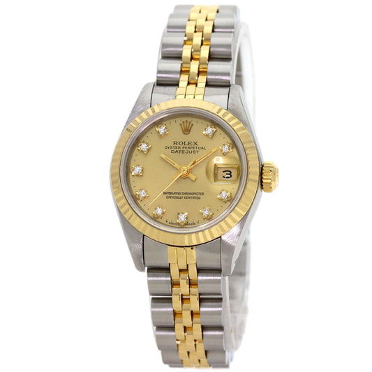 Rolex Datejust Diamond Watch SS Yellow Gold 18k