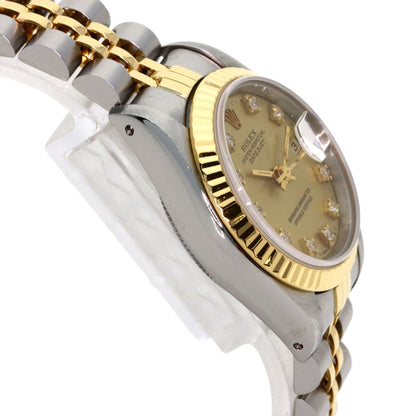 Rolex Datejust Diamond Watch SS Yellow Gold 18k — view 6