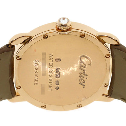 Cartier Londre Louis SM Watch 18k Pink Gold Leather — view 7