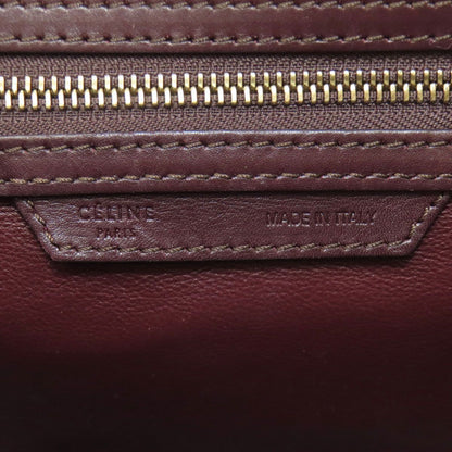 Celine Luggage Micro Handbag Canvas Leather — view 6