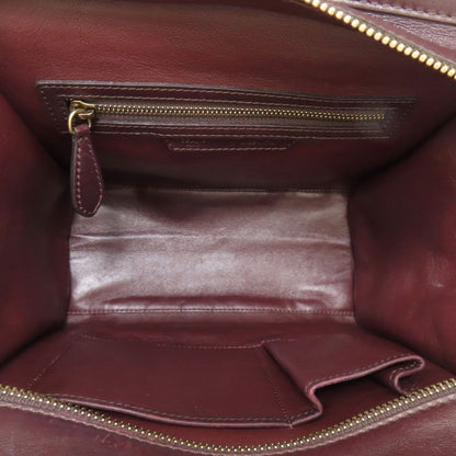 Celine Luggage Micro Handbag Canvas Leather — view 5