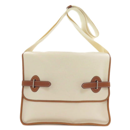 Hermes Buenaventura Shoulder Bag Toile