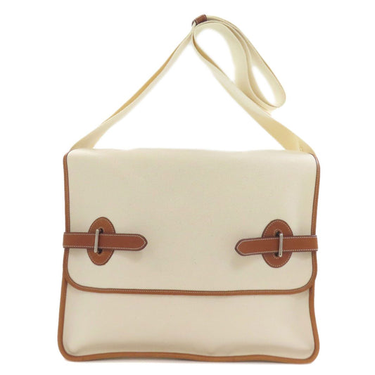 Hermes Buenaventura Shoulder Bag Toile