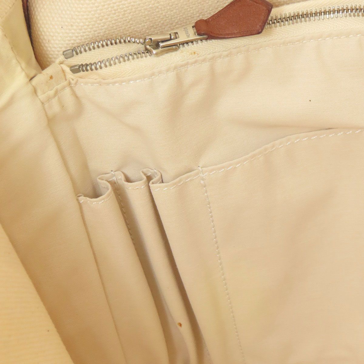 Hermes Buenaventura Shoulder Bag Toile — view 8