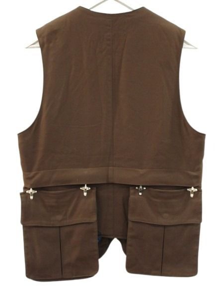 Hermes Hunting Vest 46 Brown Fishing Jacket Quilted — view 2
