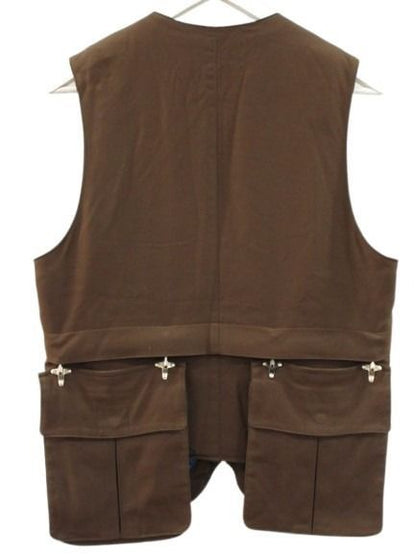 Hermes Hunting Vest 46 Brown Fishing Jacket Quilted — view 2