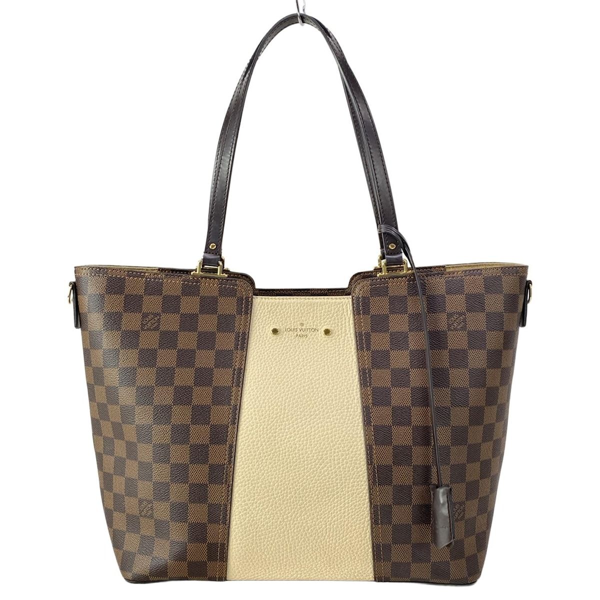 Louis Vuitton Tote Damier Jersey Cles Leather