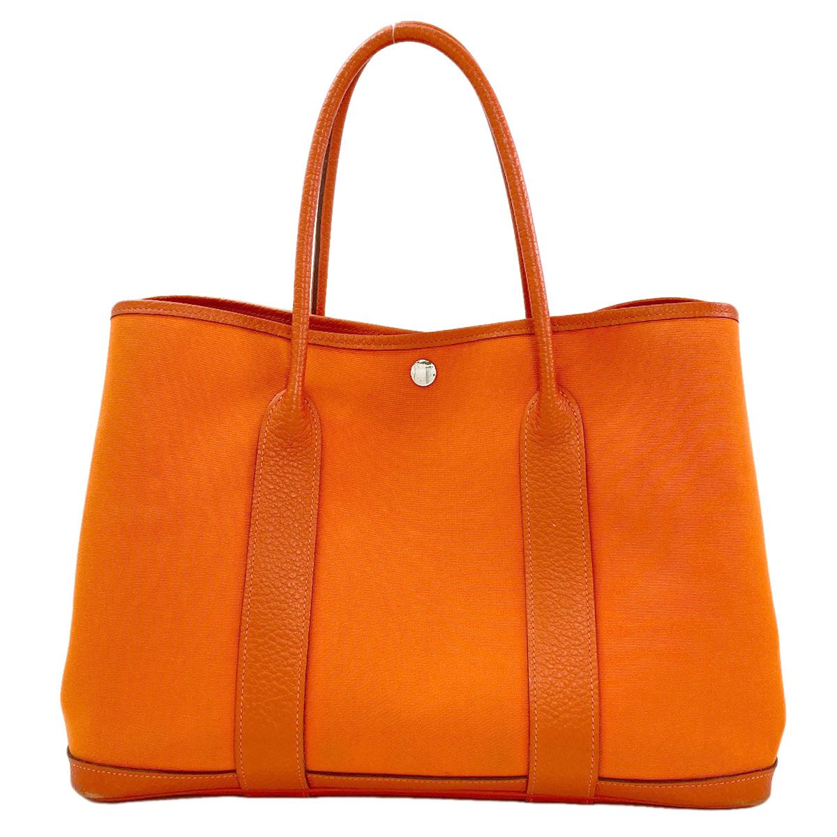 Hermes Garden Party PM Silver Tote Toile Officier