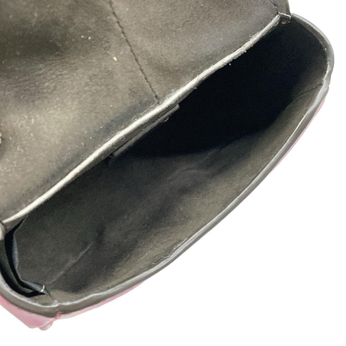 Fendi Shoulder Bag Camon Nano Purple with Removable Strap 2-Way Leather — view 7