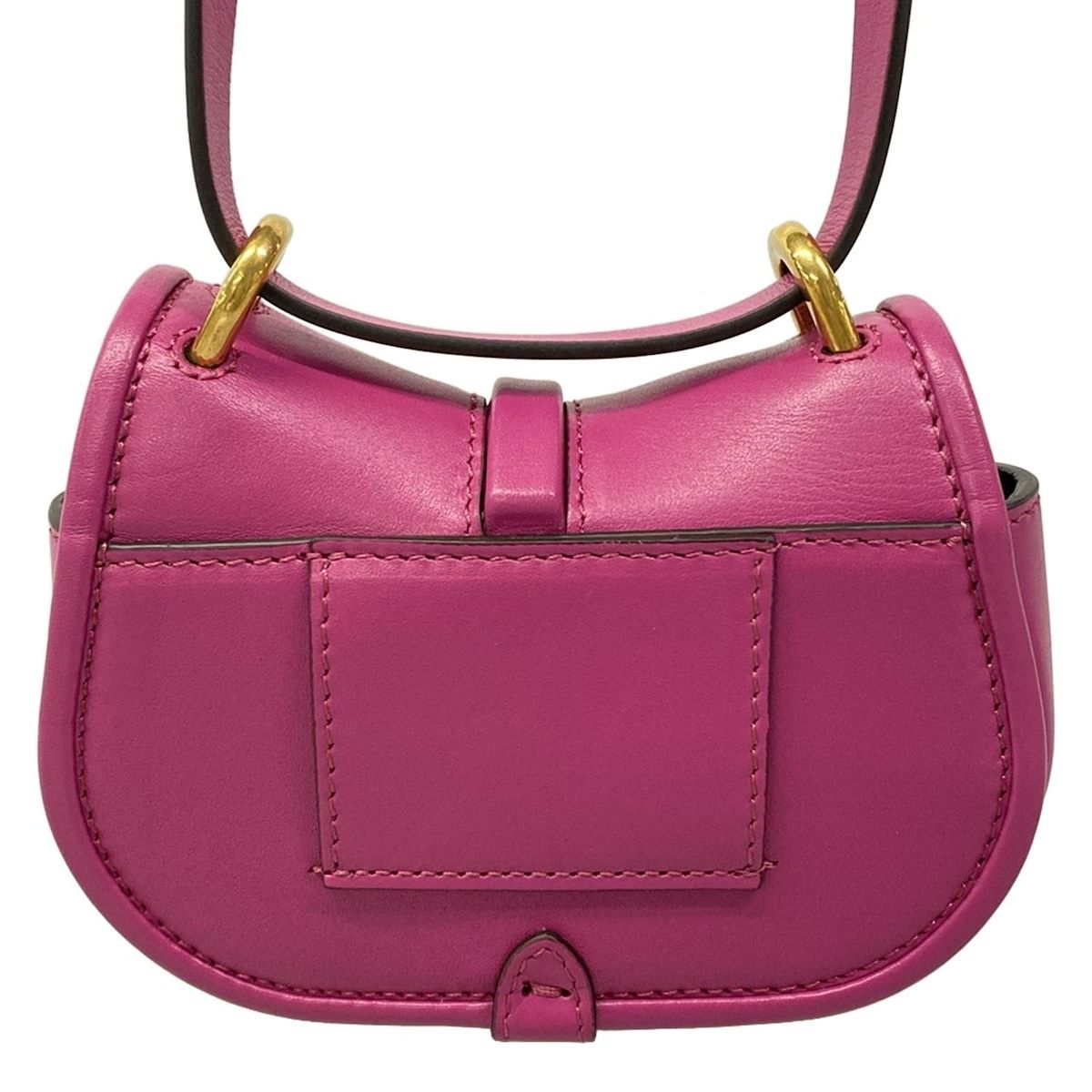 Fendi Shoulder Bag Camon Nano Purple with Removable Strap 2-Way Leather — view 3