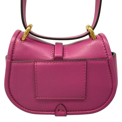 Fendi Shoulder Bag Camon Nano Purple with Removable Strap 2-Way Leather — view 3